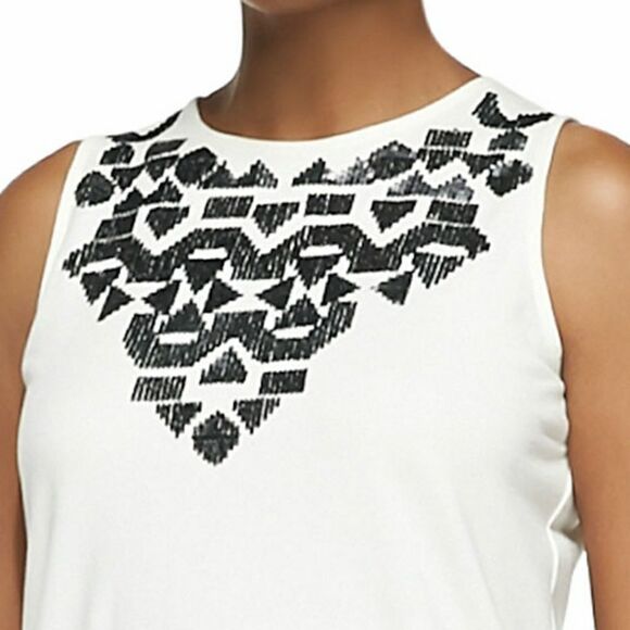 Joan Vass Sequined Sleeveless Shell - Picture 2 of 7